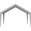 image:imageVEVOR 6x8x7 FT HeavyDuty Portable Outdoor Storage Shed Tent Waterproof Carport Garage Shelter with RollUp Zipper Door amp Vents UVResistant Canopy for Motorcycle Bike Lawn Mower Tools GrayGray
