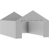 image:imageVEVOR 6x8x7 FT HeavyDuty Portable Outdoor Storage Shed Tent Waterproof Carport Garage Shelter with RollUp Zipper Door amp Vents UVResistant Canopy for Motorcycle Bike Lawn Mower Tools GrayGray