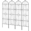 image:imageVEVOR 71 x 20 in 4 Packs Rustproof Metal Garden Flower Trellis Outdoor Climbing Rose amp Cucumber Support Decorative Clematis Trellis for Courtyards amp Lawns87H x 20W