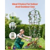 image:imageVEVOR 71 x 20 in 4 Packs Rustproof Metal Garden Flower Trellis Outdoor Climbing Rose amp Cucumber Support Decorative Clematis Trellis for Courtyards amp Lawns87H x 20W