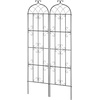 image:imageVEVOR 71 x 20 in 4 Packs Rustproof Metal Garden Flower Trellis Outdoor Climbing Rose amp Cucumber Support Decorative Clematis Trellis for Courtyards amp Lawns87H x 20W