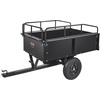 image:imageVEVOR 750 lb 15 cu ft Dump Cart Tow Behind Trailer Bundle with AgriFab 18 x 36 Poly Lawn RollerUTILITYCARTWAGON  SOILCULTIVATOR 450606