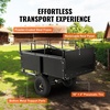 image:imageVEVOR 750 lb 15 cu ft Dump Cart Tow Behind Trailer Bundle with AgriFab 18 x 36 Poly Lawn RollerUTILITYCARTWAGON  SOILCULTIVATOR 450606