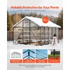 image:imageVEVOR 8 x 10 FT Polycarbonate Greenhouse Heavy Duty Outdoor Green House with Adjustable Vents amp PushPull Lockable Door Quick Setup Aluminum Frame Walkin Greenhouse Sunroom for Outside Garden Lawn