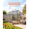 image:imageVEVOR 8 x 12 FT Polycarbonate Greenhouse Heavy Duty Outdoor Green House with Adjustable Vent amp PushPull Lockable Door Quick Setup Aluminum Frame Walkin Greenhouse Sunroom for Outside Garden Lawn