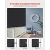 image:imageVEVOR 90 Sun Shade Cloth 8 x 12 ft Pergola Shade Cover with Stainless Steel Grommets Sun Shades Canopy Privacy Screen with 140 GSM HDPE Material for Outdoor Patio Garden and Backyard Brown10 x 10 ft Black