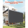 image:imageVEVOR 90 Sun Shade Cloth 8 x 12 ft Pergola Shade Cover with Stainless Steel Grommets Sun Shades Canopy Privacy Screen with 140 GSM HDPE Material for Outdoor Patio Garden and Backyard Brown10 x 10 ft Black