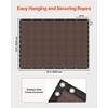image:imageVEVOR 90 Sun Shade Cloth 8 x 12 ft Pergola Shade Cover with Stainless Steel Grommets Sun Shades Canopy Privacy Screen with 140 GSM HDPE Material for Outdoor Patio Garden and Backyard Brown10 x 12 ft Brown