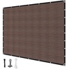 image:imageVEVOR 90 Sun Shade Cloth 8 x 12 ft Pergola Shade Cover with Stainless Steel Grommets Sun Shades Canopy Privacy Screen with 140 GSM HDPE Material for Outdoor Patio Garden and Backyard Brown8 x 12 ft Brown