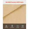 image:imageVEVOR 90 Sun Shade Cloth 8 x 12 ft Pergola Shade Cover with Stainless Steel Grommets Sun Shades Canopy Privacy Screen with 140 GSM HDPE Material for Outdoor Patio Garden and Backyard Brown12 x 20 ft Beige