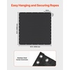 image:imageVEVOR 90 Sun Shade Cloth 8 x 12 ft Pergola Shade Cover with Stainless Steel Grommets Sun Shades Canopy Privacy Screen with 140 GSM HDPE Material for Outdoor Patio Garden and Backyard Brown10 x 10 ft Black