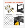 image:imageVEVOR 900 LBS Steel Garden Cart 2 in 1 Handle Heavy Duty Pullable Garden Wagon with 10 FlatFree Tires Outdoor Utility Yard Wagon Cart with Detachable Side Panels Attach to ATV or TractorBlackyellow