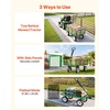 image:imageVEVOR 900 LBS Steel Garden Cart 2 in 1 Handle Heavy Duty Pullable Garden Wagon with 10 FlatFree Tires Outdoor Utility Yard Wagon Cart with Detachable Side Panels Attach to ATV or TractorGreen