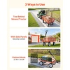 image:imageVEVOR 900 LBS Steel Garden Cart 2 in 1 Handle Heavy Duty Pullable Garden Wagon with 10 FlatFree Tires Outdoor Utility Yard Wagon Cart with Detachable Side Panels Attach to ATV or TractorRed