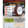 image:imageVEVOR 900 LBS Steel Garden Cart 2 in 1 Handle Heavy Duty Pullable Garden Wagon with 10 FlatFree Tires Outdoor Utility Yard Wagon Cart with Detachable Side Panels Attach to ATV or TractorRed