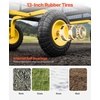 image:imageVEVOR 900 LBS Steel Garden Cart 2 in 1 Handle Heavy Duty Pullable Garden Wagon with 10 FlatFree Tires Outdoor Utility Yard Wagon Cart with Detachable Side Panels Attach to ATV or TractorBlackyellow