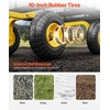 image:imageVEVOR 900 LBS Steel Garden Cart 2 in 1 Handle Heavy Duty Pullable Garden Wagon with 10 FlatFree Tires Outdoor Utility Yard Wagon Cart with Detachable Side Panels Attach to ATV or TractorBlackyellow