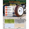 image:imageVEVOR 900 LBS Steel Garden Cart 2 in 1 Handle Heavy Duty Pullable Garden Wagon with 10 FlatFree Tires Outdoor Utility Yard Wagon Cart with Detachable Side Panels Attach to ATV or TractorGreen