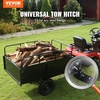 image:imageVEVOR ATV UTV Trailer Tow Behind Dump Cart 1500lbs 15 Cubic Feet Heavy Duty Yard Garden Trailer Pull Behind Dump Trailer for Lawn Mower TractorBlack