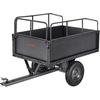 image:imageVEVOR ATV UTV Trailer Tow Behind Dump Cart 1500lbs 15 Cubic Feet Heavy Duty Yard Garden Trailer Pull Behind Dump Trailer for Lawn Mower TractorBlack