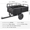 image:imageVEVOR ATV UTV Trailer Tow Behind Dump Cart 1500lbs 15 Cubic Feet Heavy Duty Yard Garden Trailer Pull Behind Dump Trailer for Lawn Mower TractorBlack