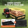 image:imageVEVOR ATV UTV Trailer Tow Behind Dump Cart 1500lbs 15 Cubic Feet Heavy Duty Yard Garden Trailer Pull Behind Dump Trailer for Lawn Mower TractorBlack