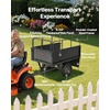 image:imageVEVOR ATV UTV Trailer Tow Behind Dump Cart 1500lbs 15 Cubic Feet Heavy Duty Yard Garden Trailer Pull Behind Dump Trailer for Lawn Mower TractorBlack
