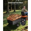 image:imageVEVOR ATV UTV Trailer Tow Behind Dump Cart 1500lbs 15 Cubic Feet Heavy Duty Yard Garden Trailer Pull Behind Dump Trailer for Lawn Mower TractorBlack