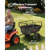image:imageVEVOR ATV UTV Trailer Tow Behind Dump Cart 1500lbs 15 Cubic Feet Heavy Duty Yard Garden Trailer Pull Behind Dump Trailer for Lawn Mower TractorBlack01