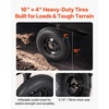 image:imageVEVOR ATV UTV Trailer Tow Behind Dump Cart 1500lbs 15 Cubic Feet Heavy Duty Yard Garden Trailer Pull Behind Dump Trailer for Lawn Mower TractorBlack01