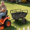 image:imageVEVOR ATV UTV Trailer Tow Behind Dump Cart 1500lbs 15 Cubic Feet Heavy Duty Yard Garden Trailer Pull Behind Dump Trailer for Lawn Mower TractorBlack01