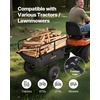 image:imageVEVOR ATV UTV Trailer Tow Behind Dump Cart 1500lbs 15 Cubic Feet Heavy Duty Yard Garden Trailer Pull Behind Dump Trailer for Lawn Mower TractorBlack01