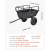 image:imageVEVOR ATV UTV Trailer Tow Behind Dump Cart 1500lbs 15 Cubic Feet Heavy Duty Yard Garden Trailer Pull Behind Dump Trailer for Lawn Mower TractorBlack01