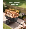image:imageVEVOR ATV UTV Trailer Tow Behind Dump Cart 1500lbs 15 Cubic Feet Heavy Duty Yard Garden Trailer Pull Behind Dump Trailer for Lawn Mower TractorBlack01