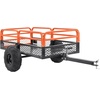 image:imageVEVOR ATV UTV Trailer Tow Behind Dump Cart 1500lbs 15 Cubic Feet Heavy Duty Yard Garden Trailer Pull Behind Dump Trailer for Lawn Mower TractorOrangeblack