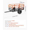 image:imageVEVOR ATV UTV Trailer Tow Behind Dump Cart 1500lbs 15 Cubic Feet Heavy Duty Yard Garden Trailer Pull Behind Dump Trailer for Lawn Mower TractorOrangeblack