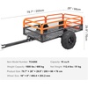 image:imageVEVOR ATV UTV Trailer Tow Behind Dump Cart 1500lbs 15 Cubic Feet Heavy Duty Yard Garden Trailer Pull Behind Dump Trailer for Lawn Mower TractorOrangeblack