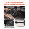 image:imageVEVOR ATV UTV Trailer Tow Behind Dump Cart 1500lbs 15 Cubic Feet Heavy Duty Yard Garden Trailer Pull Behind Dump Trailer for Lawn Mower TractorOrangeblack