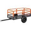 image:imageVEVOR ATV UTV Trailer Tow Behind Dump Cart 1500lbs 15 Cubic Feet Heavy Duty Yard Garden Trailer Pull Behind Dump Trailer for Lawn Mower TractorOrangeblack