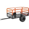 image:imageVEVOR ATV UTV Trailer Tow Behind Dump Cart 1500lbs 15 Cubic Feet Heavy Duty Yard Garden Trailer Pull Behind Dump Trailer for Lawn Mower TractorOrangeblack
