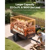 image:imageVEVOR ATV UTV Trailer Tow Behind Dump Cart 1500lbs 15 Cubic Feet Heavy Duty Yard Garden Trailer Pull Behind Dump Trailer for Lawn Mower TractorOrangeblack