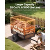 image:imageVEVOR ATV UTV Trailer Tow Behind Dump Cart 1500lbs 15 Cubic Feet Heavy Duty Yard Garden Trailer Pull Behind Dump Trailer for Lawn Mower TractorOrangeblack