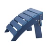 image:imageVEVOR Adirondack Ottoman 187L x 189W x 138H Inch HDPE Plastic Folding Adirondack Ottoman WeatherResistant Foot Rest for Adirondack Chair Widely Used for Outside Porch Pool Lawn Backyard BlueBlue