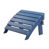 image:imageVEVOR Adirondack Ottoman 187L x 189W x 138H Inch HDPE Plastic Folding Adirondack Ottoman WeatherResistant Foot Rest for Adirondack Chair Widely Used for Outside Porch Pool Lawn Backyard BlueBlue