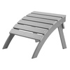 image:imageVEVOR Adirondack Ottoman 187L x 189W x 138H Inch HDPE Plastic Folding Adirondack Ottoman WeatherResistant Foot Rest for Adirondack Chair Widely Used for Outside Porch Pool Lawn Backyard BlueGray