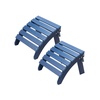 image:imageVEVOR Adirondack Ottoman 187L x 189W x 138H Inch HDPE Plastic Folding Adirondack Ottoman WeatherResistant Foot Rest for Adirondack Chair Widely Used for Outside Porch Pool Lawn Backyard BlueBlue