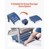 image:imageVEVOR Adirondack Ottoman 187L x 189W x 138H Inch HDPE Plastic Folding Adirondack Ottoman WeatherResistant Foot Rest for Adirondack Chair Widely Used for Outside Porch Pool Lawn Backyard BlueBlue