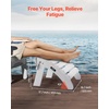 image:imageVEVOR Adirondack Ottoman 187L x 189W x 138H Inch HDPE Plastic Folding Adirondack Ottoman WeatherResistant Foot Rest for Adirondack Chair Widely Used for Outside Porch Pool Lawn Backyard BlueWhite