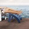 image:imageVEVOR Adirondack Ottoman 187L x 189W x 138H Inch HDPE Plastic Folding Adirondack Ottoman WeatherResistant Foot Rest for Adirondack Chair Widely Used for Outside Porch Pool Lawn Backyard BlueBlue