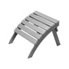 image:imageVEVOR Adirondack Ottoman 187L x 189W x 138H Inch HDPE Plastic Folding Adirondack Ottoman WeatherResistant Foot Rest for Adirondack Chair Widely Used for Outside Porch Pool Lawn Backyard BlueGray